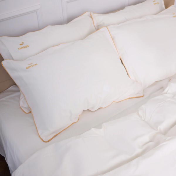 Фото - Комплект постельного белья MirSon ELIT 0001 Moko White Fire Bird 220х240 (2200008706586)